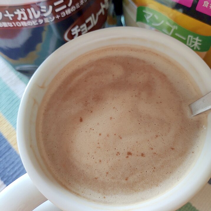 ホッと☆マンゴーチョコ風味プロテインカフェオレ♪